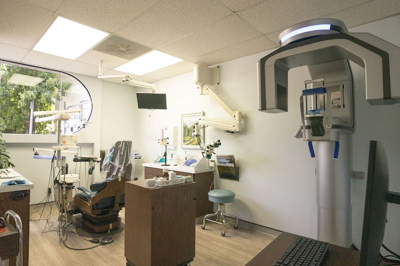 Patient x-ray room at Rebecca Irene A Peña DMD
