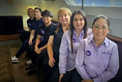 Team photo with Dr. Peña
